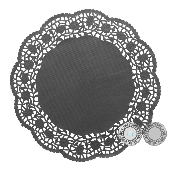 Deckchen Schwarzes Papier